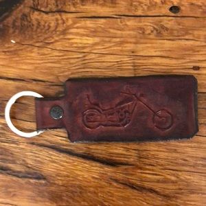 Leather key fob